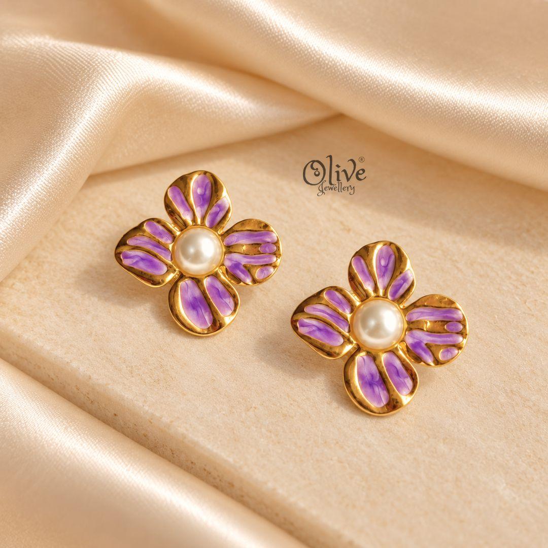 Enamel Earrings-1629