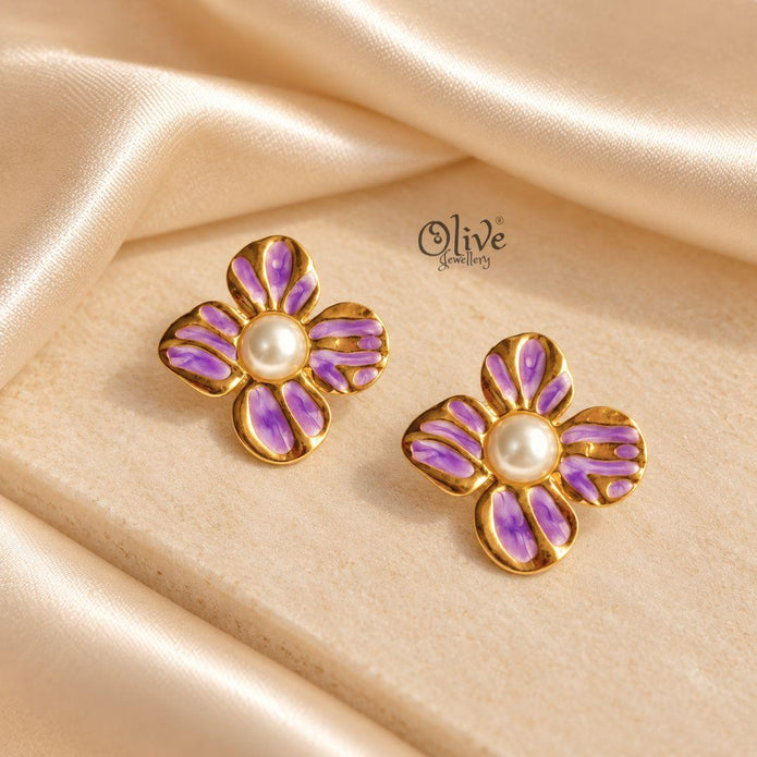 Enamel Earrings-1629