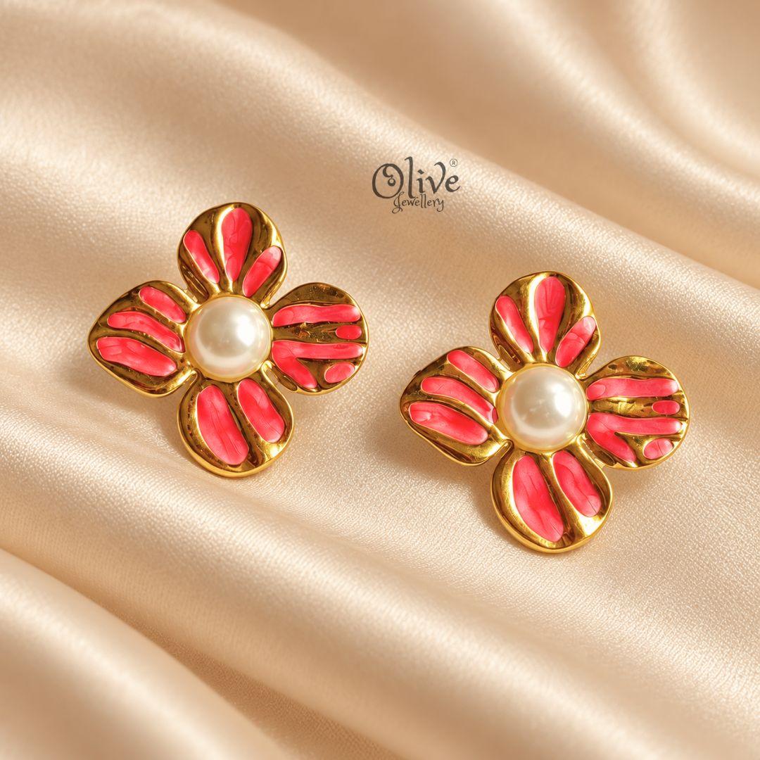 Enamel Earrings-1629