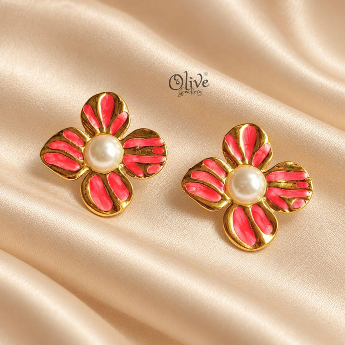 Enamel Earrings-1629
