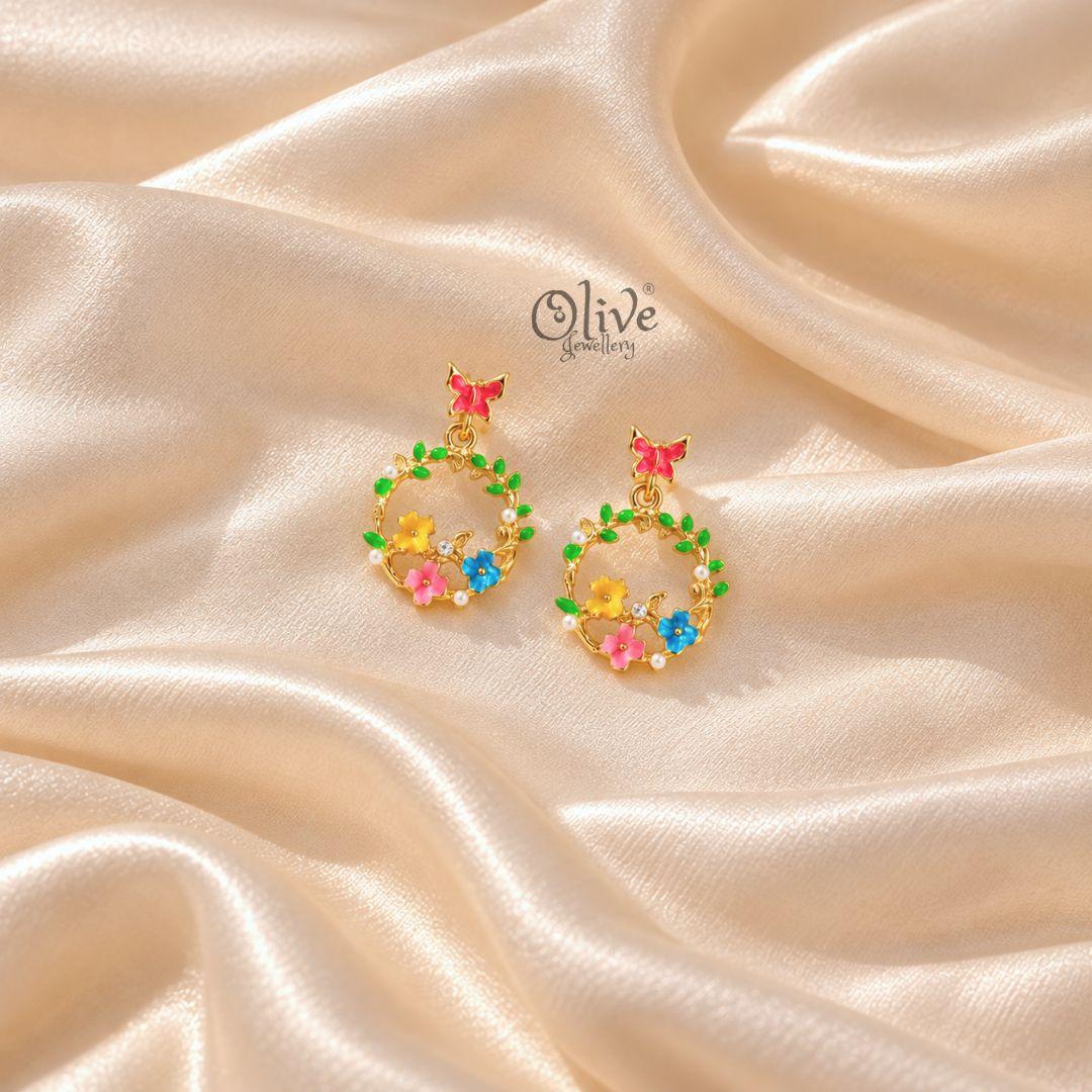 Enamel Earrings-1653