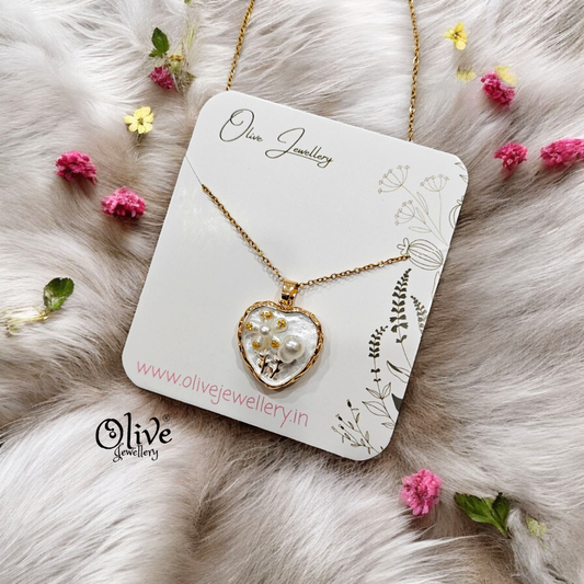 Enamel Pendants - Heart Shape