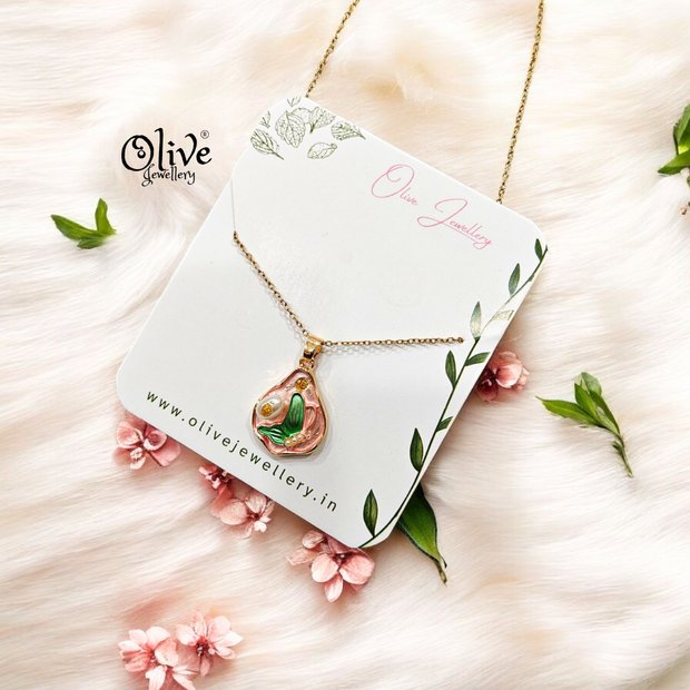 Enamel Pendants - Butterfly Silhouette