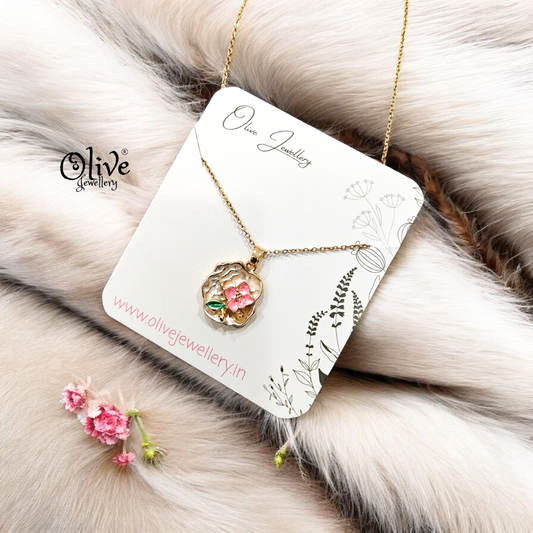 Enamel Pendants - Flower