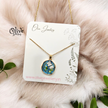 Enamel Pendants - Flower Round