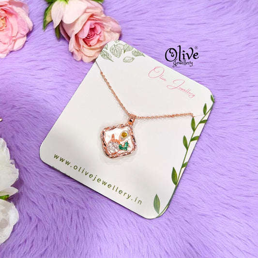 Enamel Pendants - 59 (Rose Gold)