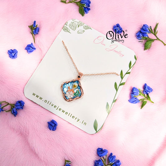 Enamel Pendants - 59 (Rose Gold)