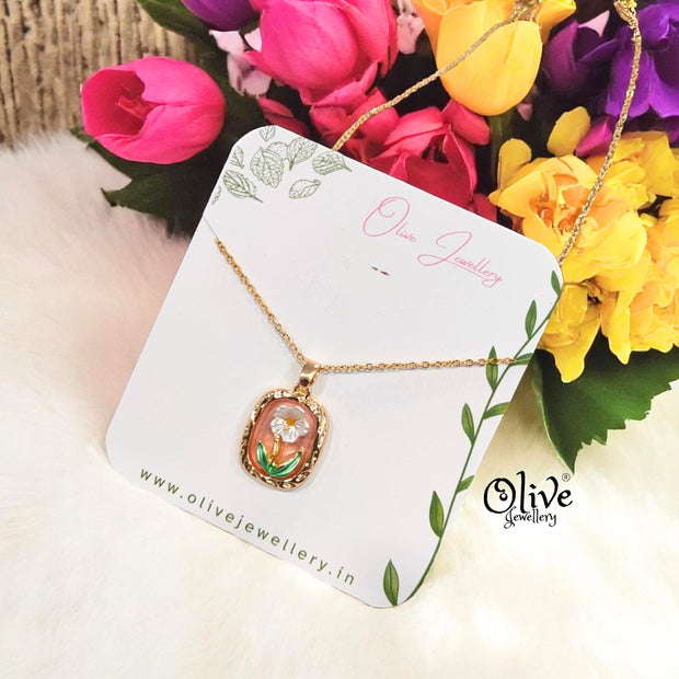 Enamel Pendants -77 (Gold Shade)