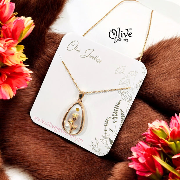 Enamel Pendants -91 (Gold Shade)