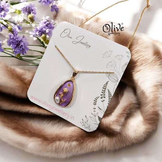 Enamel Pendants -91 (Gold Shade)