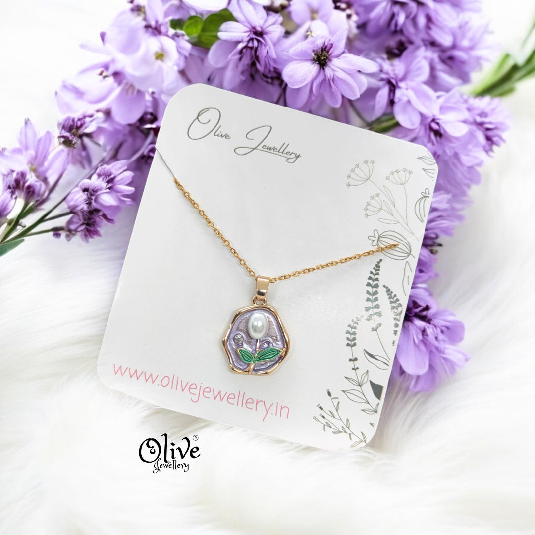 Enamel Pendants -96 (Gold Shade)