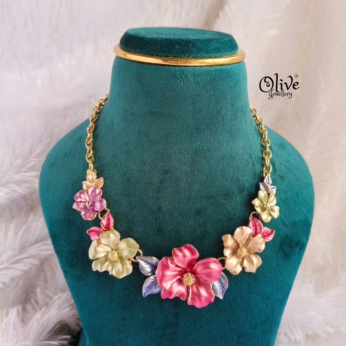 Enamel Necklace - 149