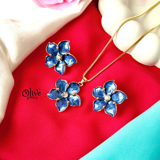 Enamel Pendant Set - 297
