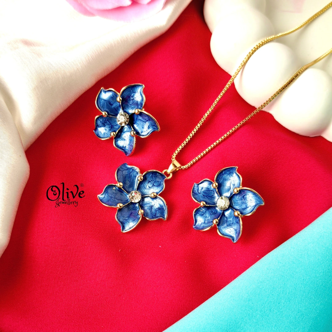 Enamel Pendant Set - 297