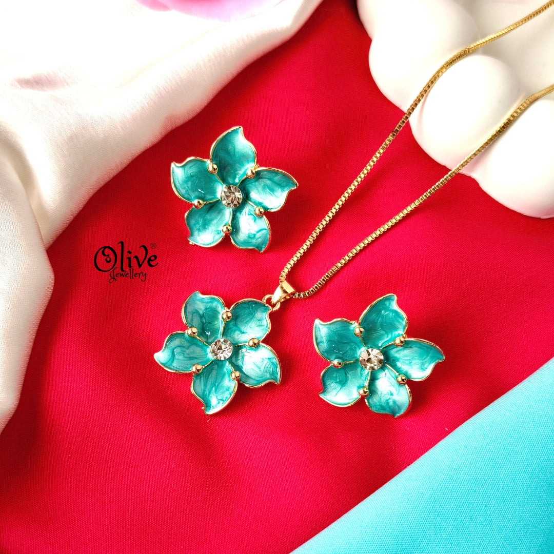 Enamel Pendant Set - 297