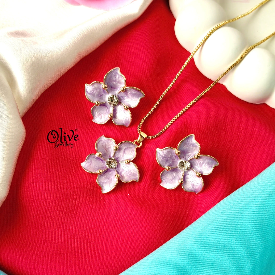 Enamel Pendant Set - 297