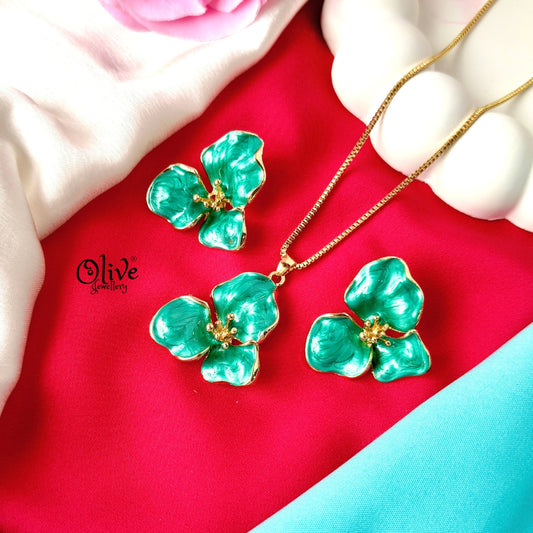 Enamel Pendant Set - 300