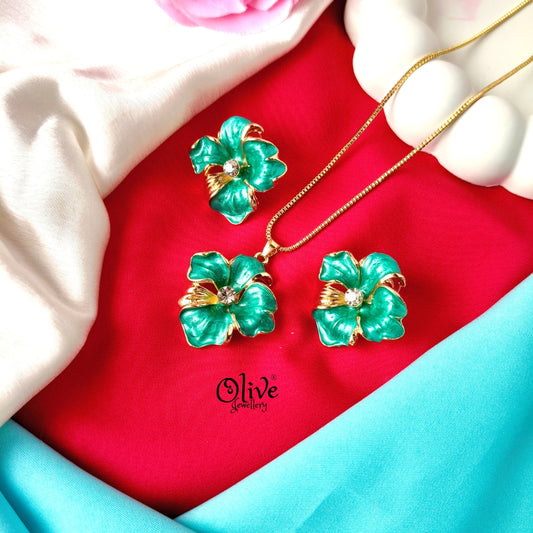 Enamel Pendant Set - 303