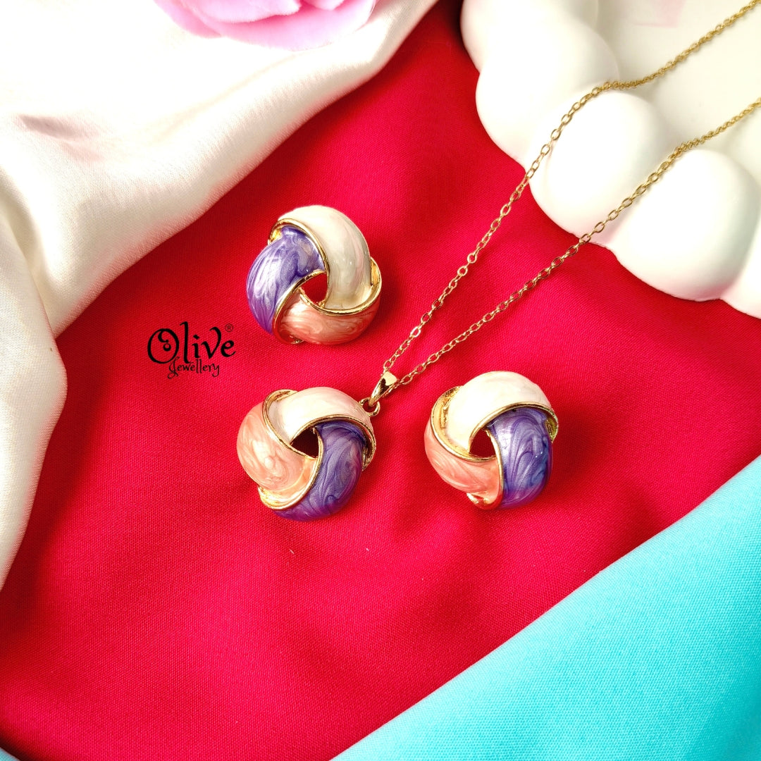 Enamel Pendant Set - 305