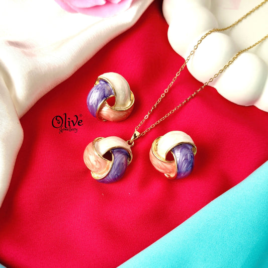 Enamel Pendant Set - 305