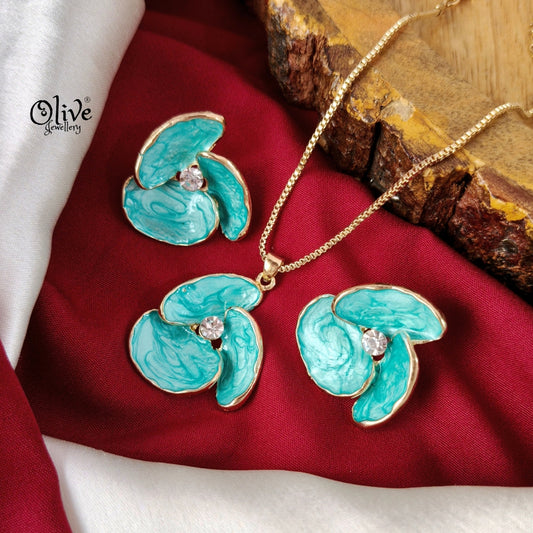 Enamel Pendant Set - 296