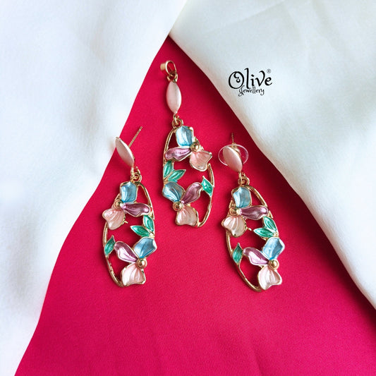 Enamel Pendant Set-309