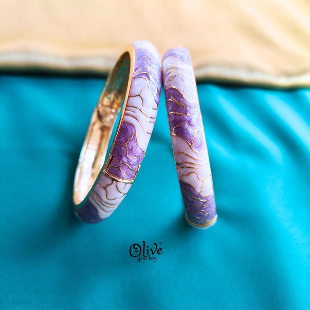 Enamel Kadas Pair (Openable) -110