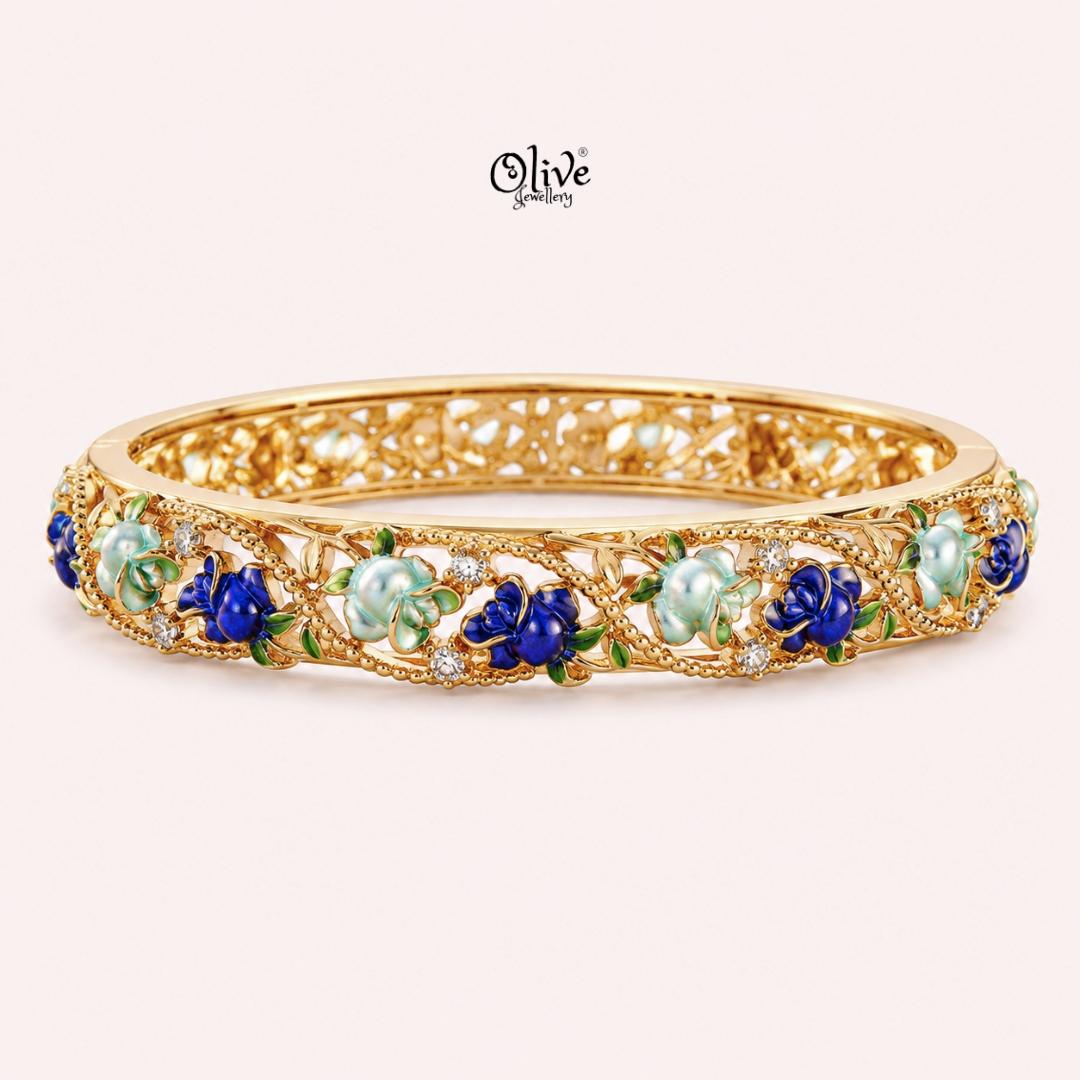 Sapphire Bloom Kada (Openable)