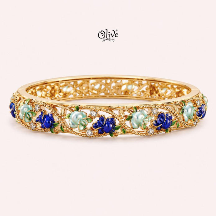 Sapphire Bloom Kada (Openable)