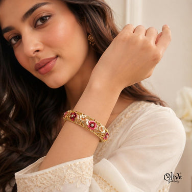 Crimson Blossom Kada (Openable)