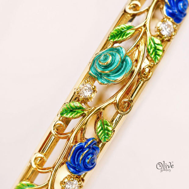 Teal Rosevine Kada (Openable)