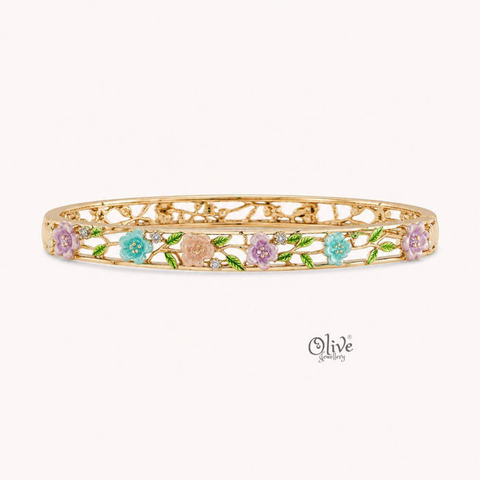 Pastel Posy Kada (Openable)