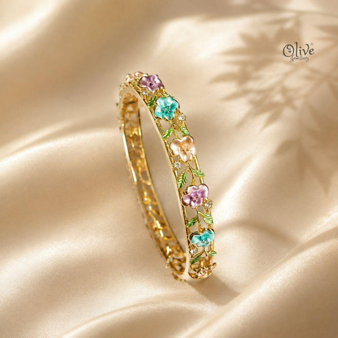 Pastel Posy Kada (Openable)