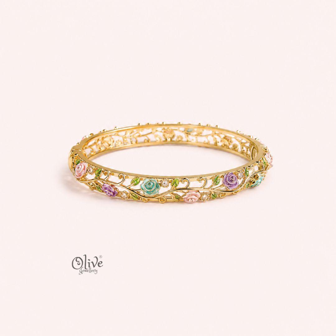 Pastel Rosevine Kada (Openable)