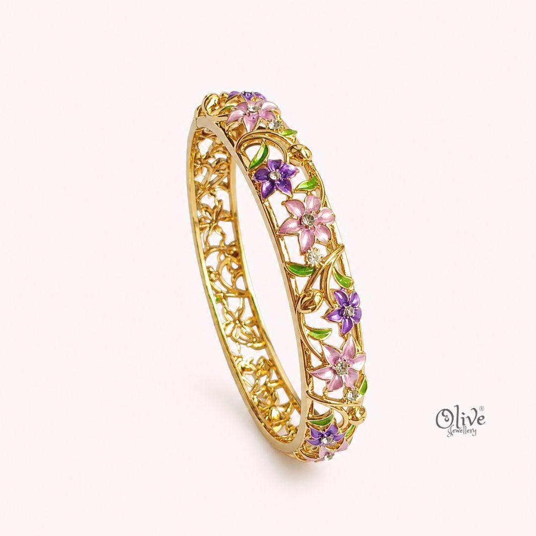 Plum Florale Kada (Openable)
