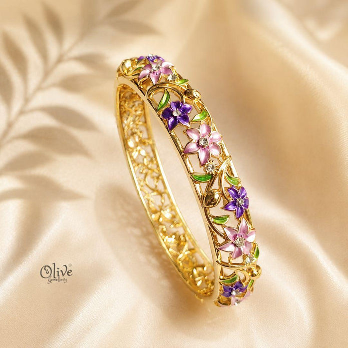 Plum Florale Kada (Openable)