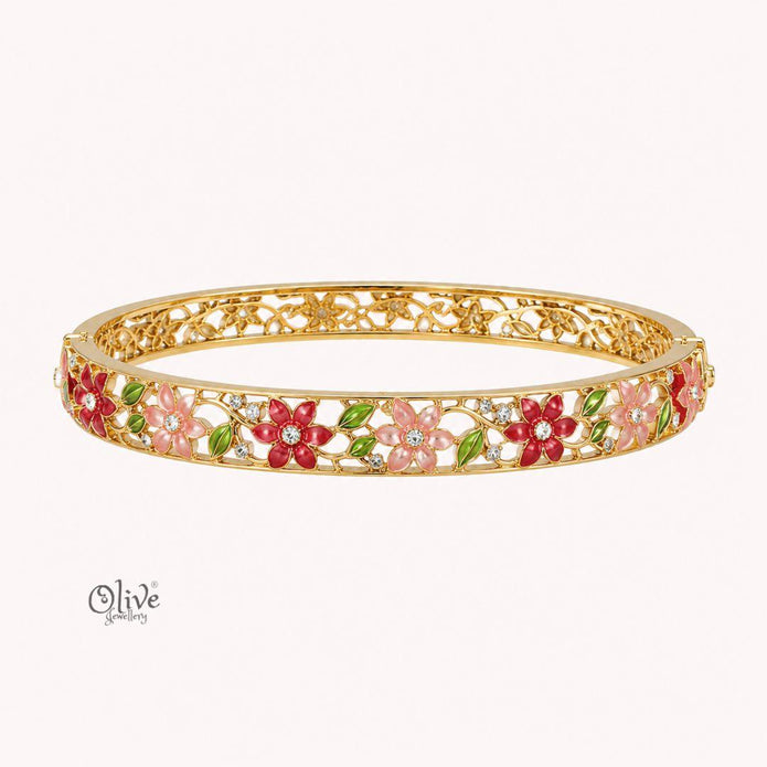 Crimson Petal Vine Kada (Openable)