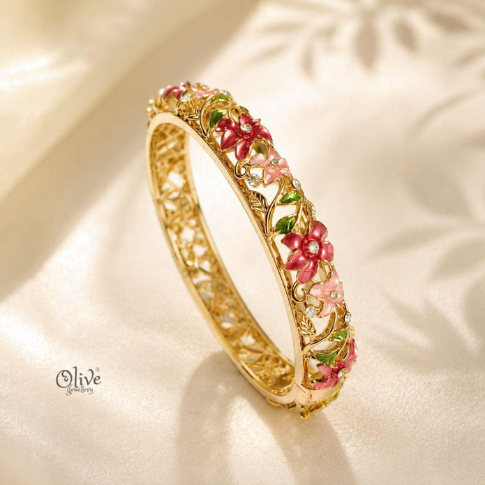 Crimson Petal Vine Kada (Openable)