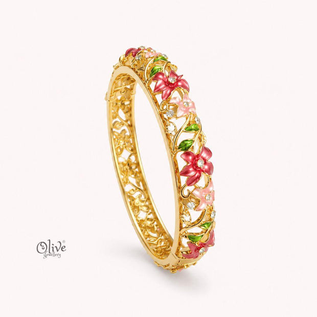 Crimson Petal Vine Kada (Openable)