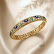 Cobalt Mint Florale Kada (Openable)