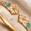 Aqua Daisy Crest Kada (Openable)