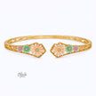 Aqua Daisy Crest Kada (Openable)