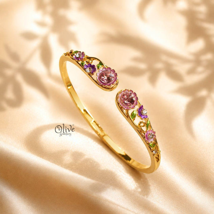Rosé Petal Crest Kada (Openable)
