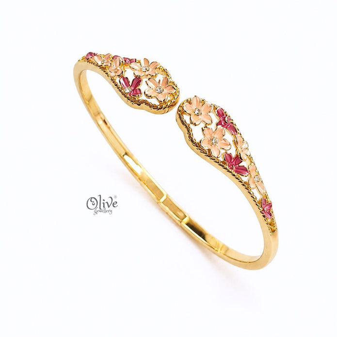 Rosé Petal Crest Kada (Openable)