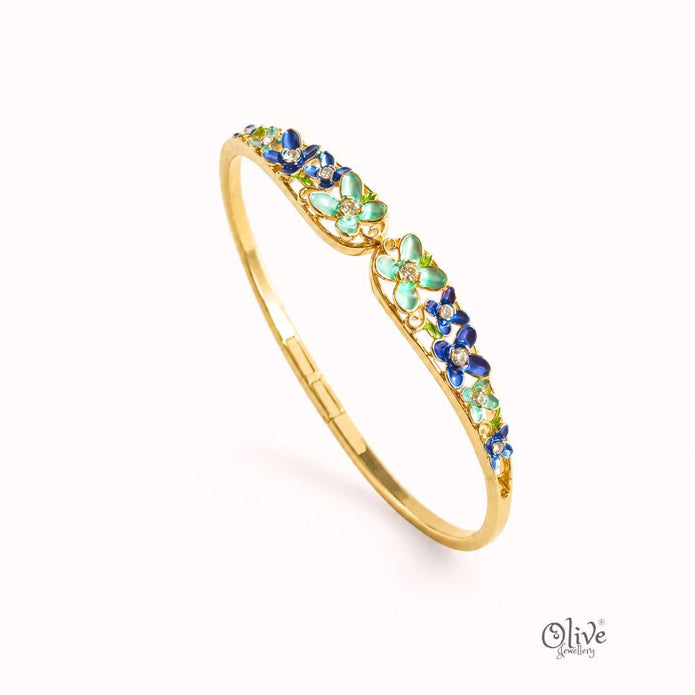 Cobalt Meadow Crest Kada (Openable)