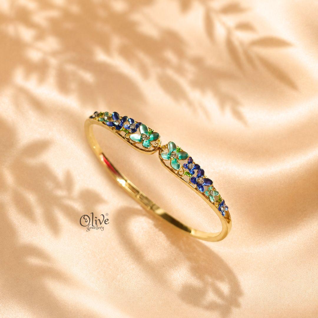 Cobalt Meadow Crest Kada (Openable)