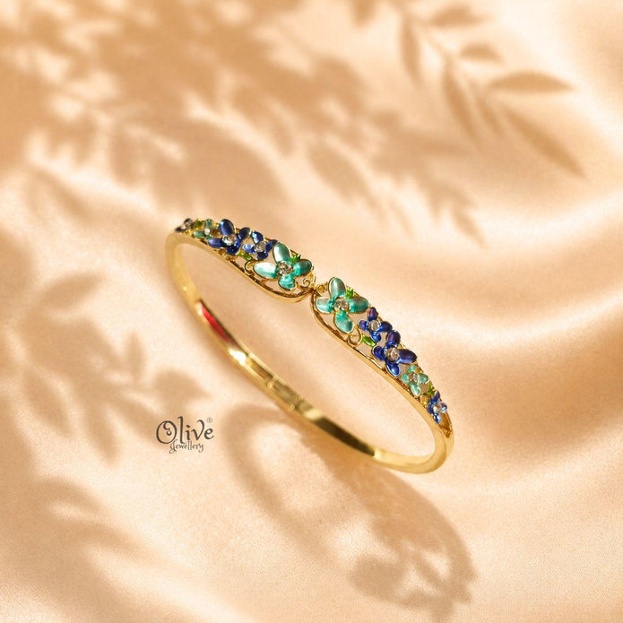 Cobalt Meadow Crest Kada (Openable)