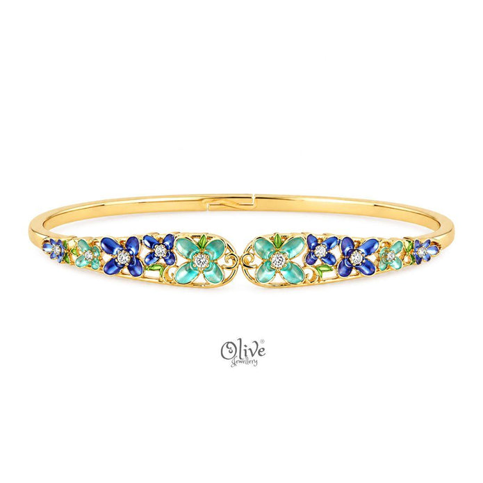 Cobalt Meadow Crest Kada (Openable)