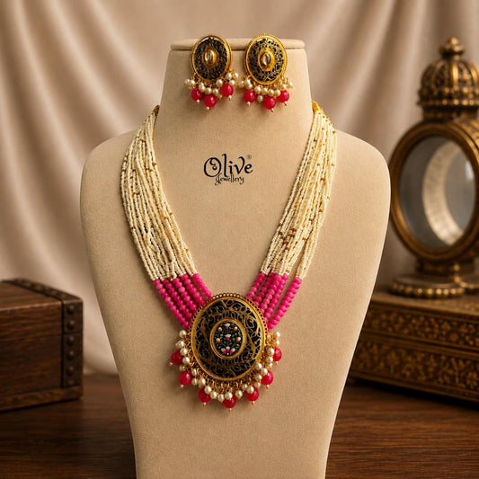 Filigree Neck Set-013