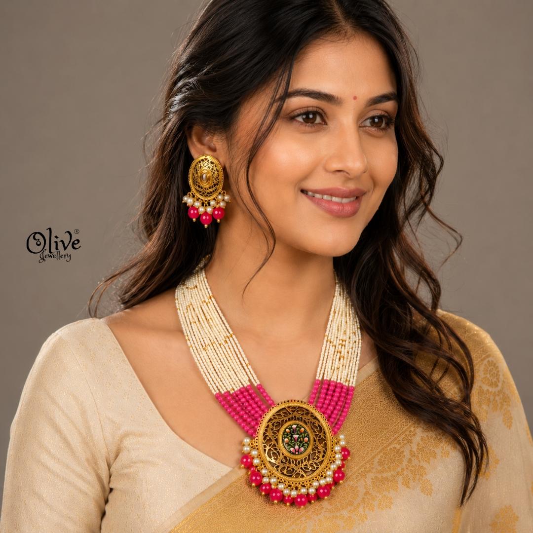 Filigree Neck Set-013